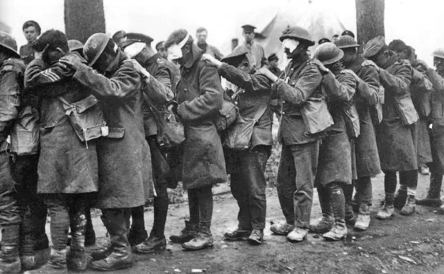 British 55th Division gas casualties