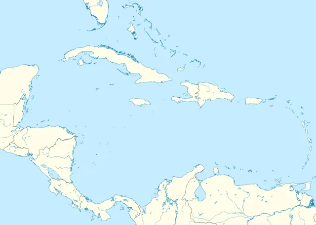 Map of the Caribbean