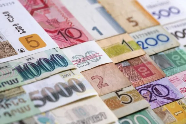 A variety of currency notes