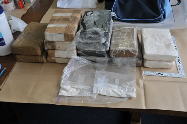 Drugs seizure 3 million of cocaine amphetamines and cannabis