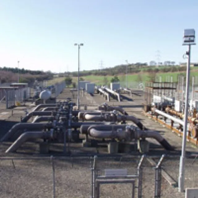 Gas pipeline facility