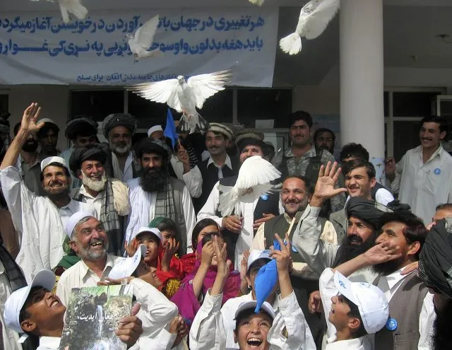 A group of India people cheering