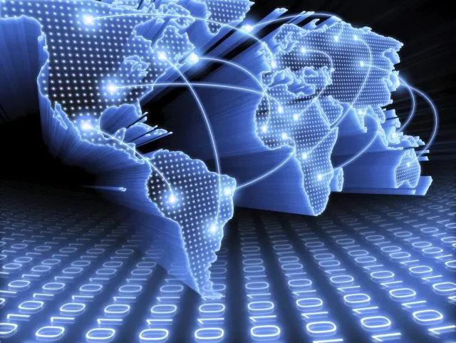 Digital map with linking networks
