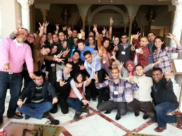 Members of the Young Leadership Workshop posing for a group photograph