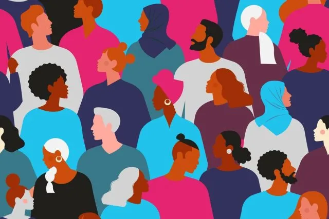 Group of people from different cultural backgrounds