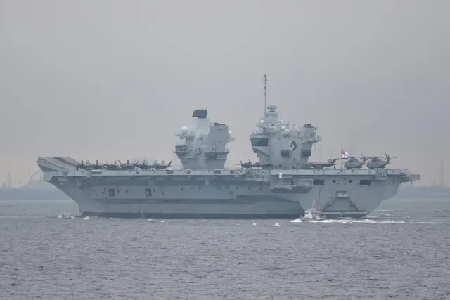 HMS Queen Elizabeth Ship in Japan