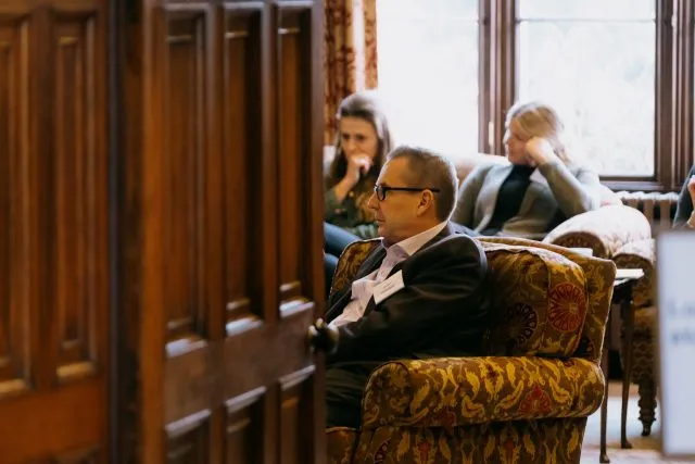 Participants in the Common Room at Wiston House