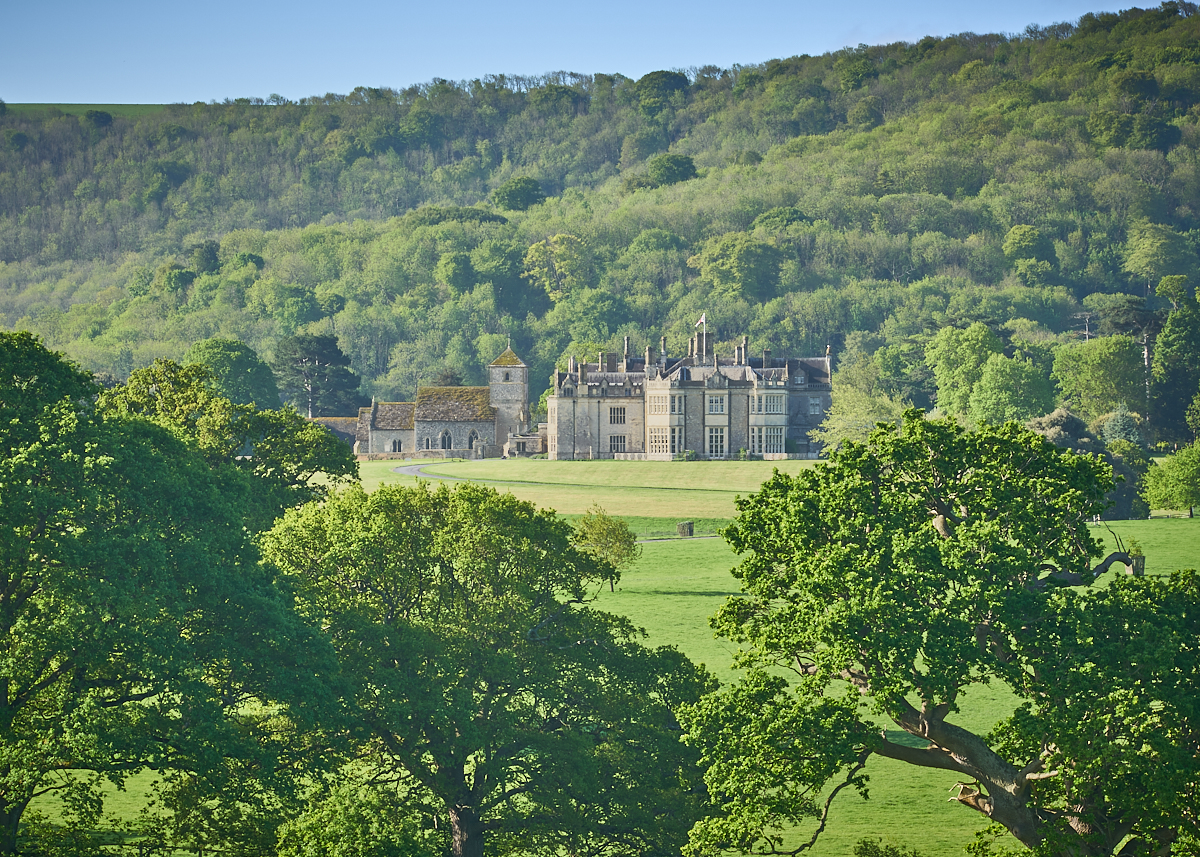 Wiston House in the summer
