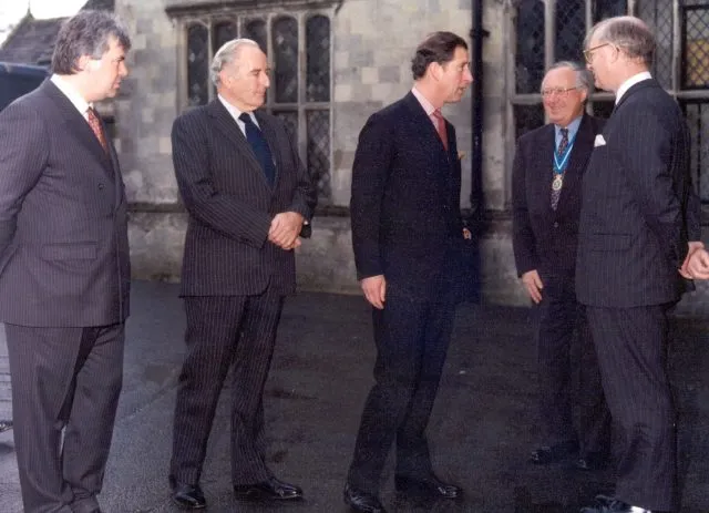 HRH The Prince of Wales visiting Wilton Park in 1996