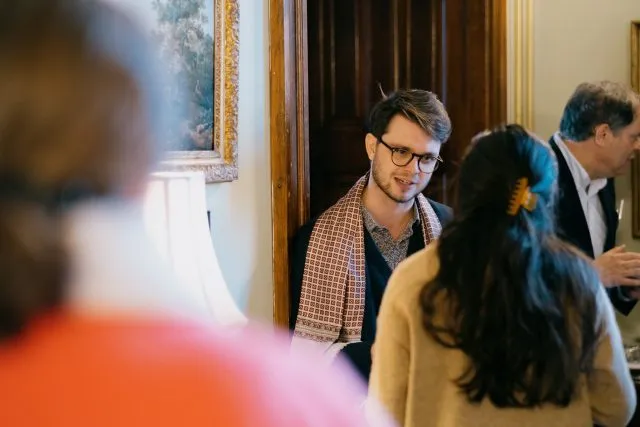 Participants in conversation at a Wilton Park conference on nuclear non-proliferation