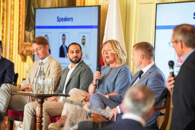 The panel of speakers at our event on sports diplomacy