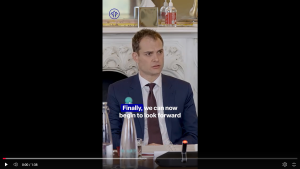 Hamish Falconer, MP, speaks at Wilton Park