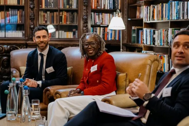 Panellists at the fireside chat for the Wilton Park dialogue on promoting empathy in adolescence