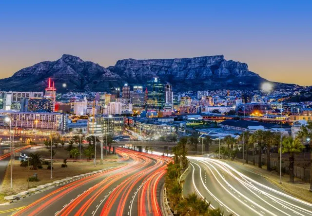 Cape Town at night