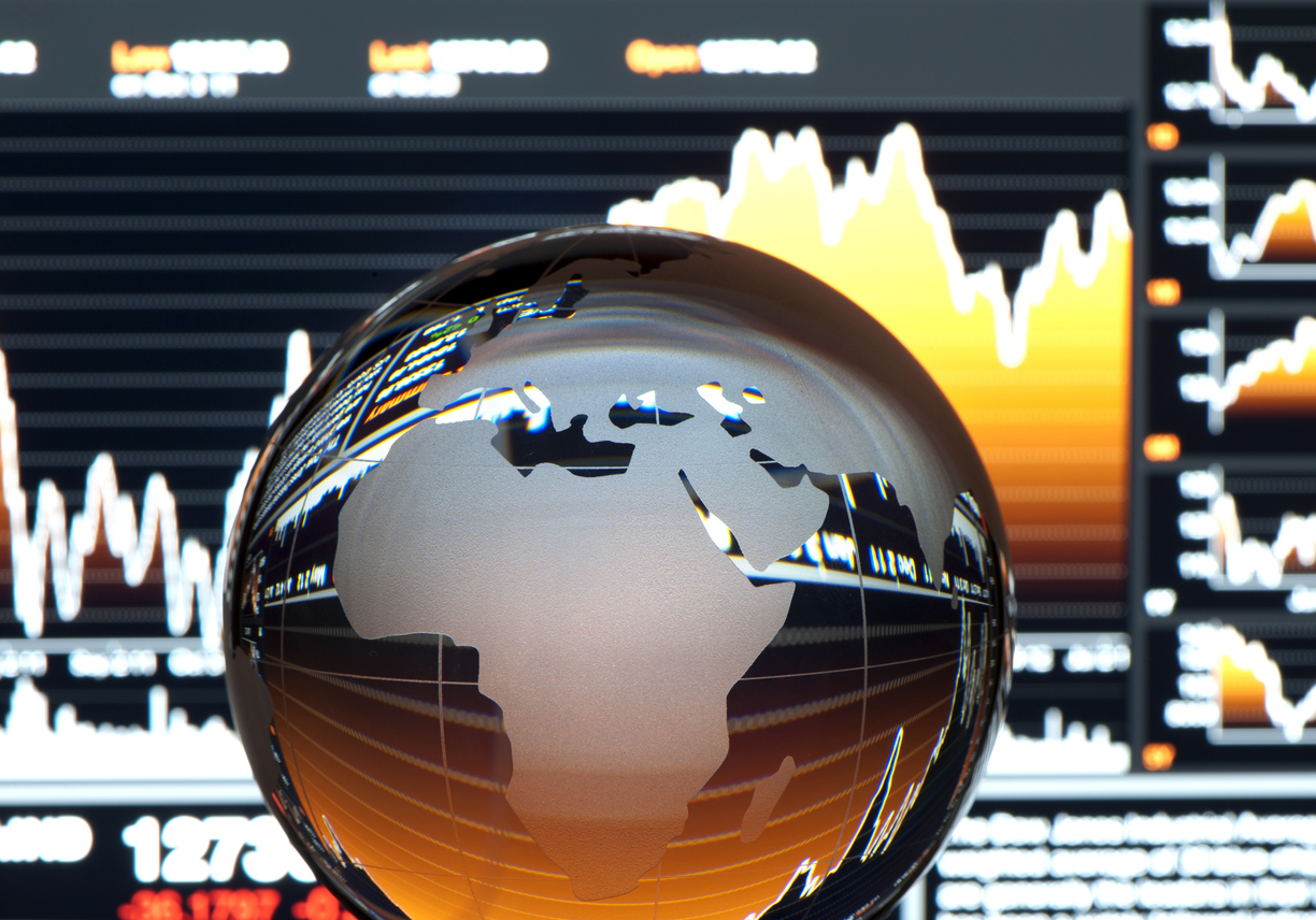 Global finance concept. Europe